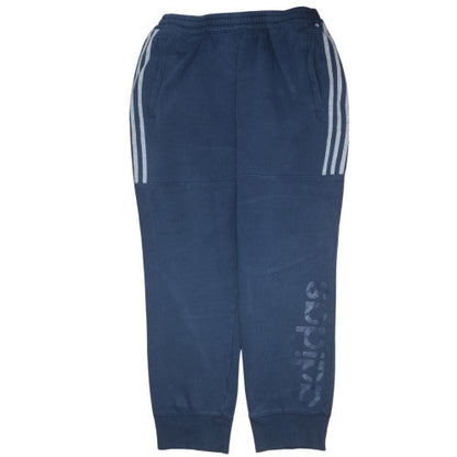 Mens UK Size L adidas Regular Fit Jogger Blue Trousers