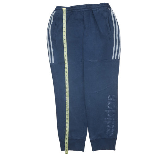 Mens UK Size L adidas Regular Fit Jogger Blue Trousers