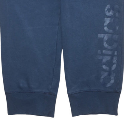 Mens UK Size L adidas Regular Fit Jogger Blue Trousers