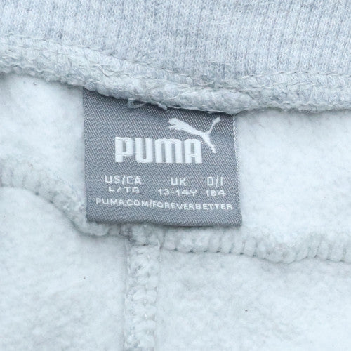 Boys UK Size 13-14 Years PUMA Regular Fit Jogger Grey Trousers
