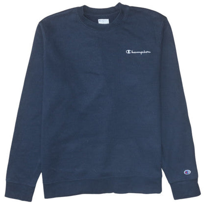 Mens UK Size L Champion Blue Pullover Sweatshirt