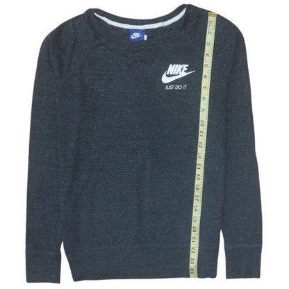 Nike Men's Black Long Sleeve Just Do It Crew Neck T-Shirt Size M