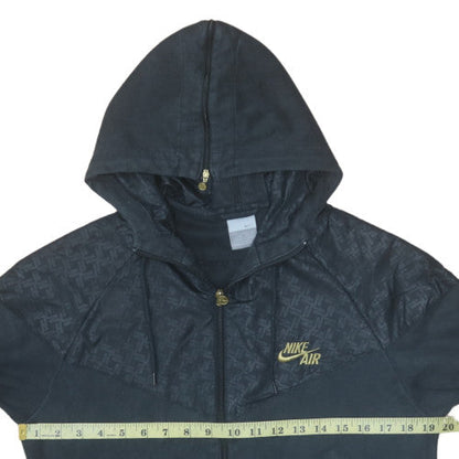 Womens UK Size M Nike Black Full Zip Hoodie
