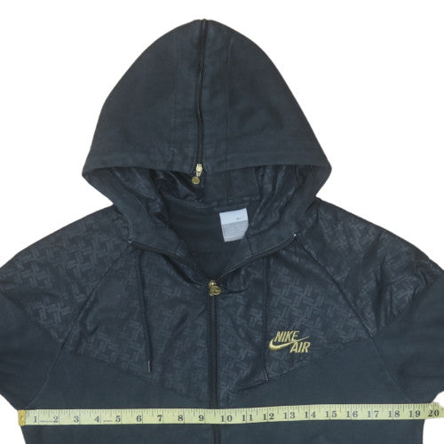Womens UK Size M Nike Black Full Zip Hoodie