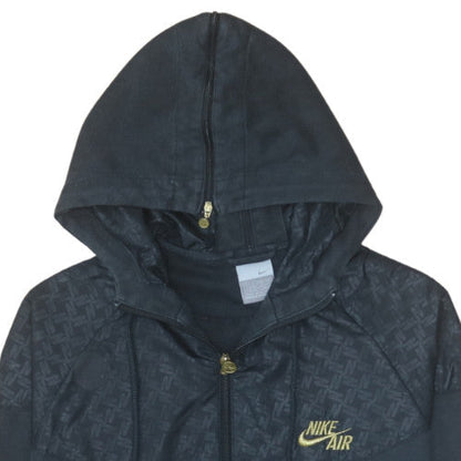 Womens UK Size M Nike Black Full Zip Hoodie
