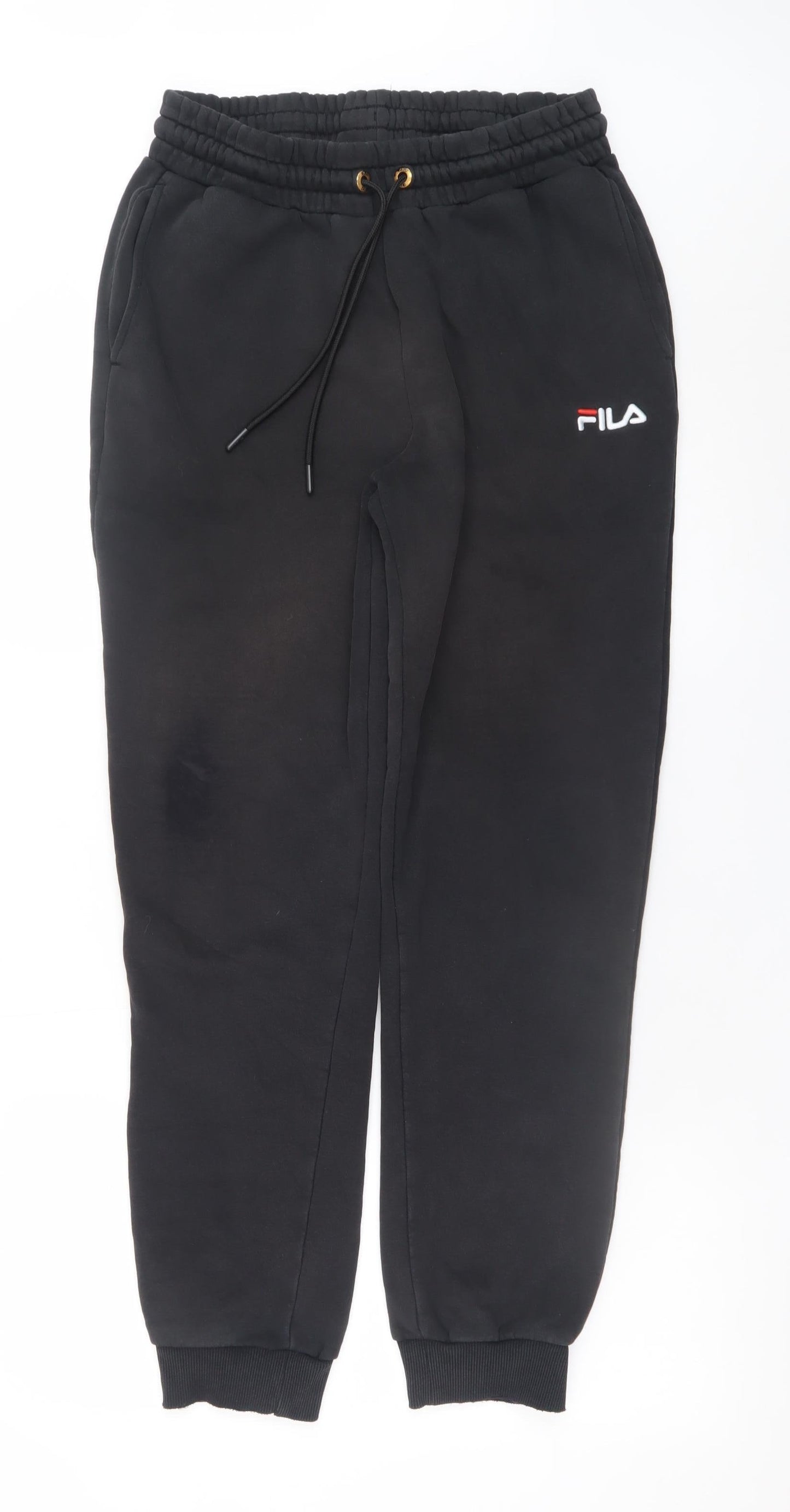 Mens UK Size M FILA Regular Fit Jogger Black Trousers