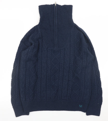 Womens UK Size 14 Crew Clothing Company Blue Pullover Jumper