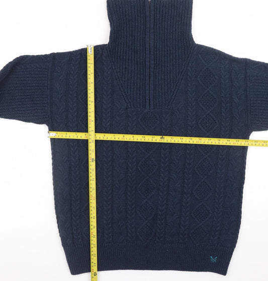 Womens UK Size 14 Crew Clothing Company Blue Pullover Jumper