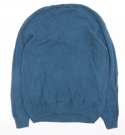 Mens UK Size M Sweater Shop Blue Pullover Jumper