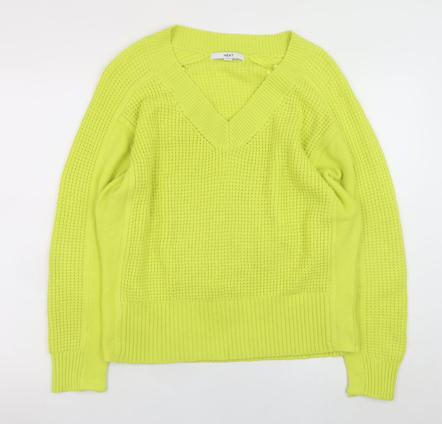 Womens UK Size M NEXT Yellow Pullover Jumper
