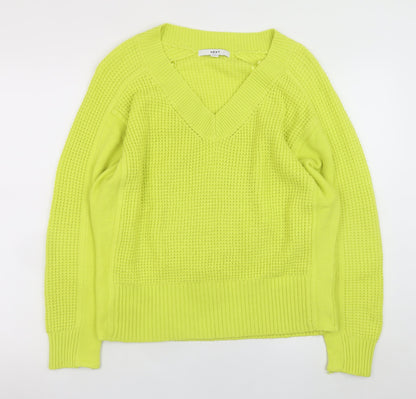 Womens UK Size M NEXT Yellow Pullover Jumper
