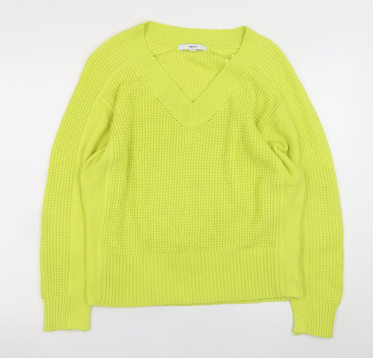 Womens UK Size M NEXT Yellow Pullover Jumper