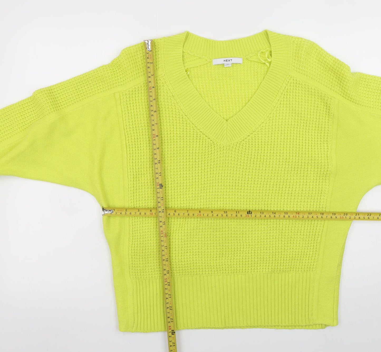 Womens UK Size M NEXT Yellow Pullover Jumper