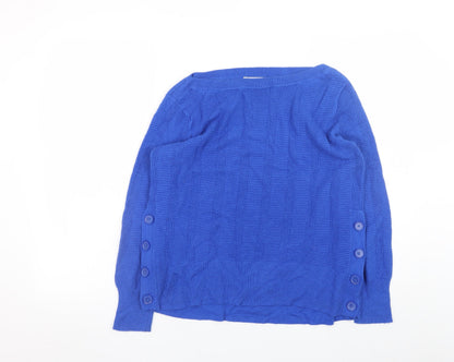 Womens UK Size 14 Marks and Spencer Blue Pullover Jumper