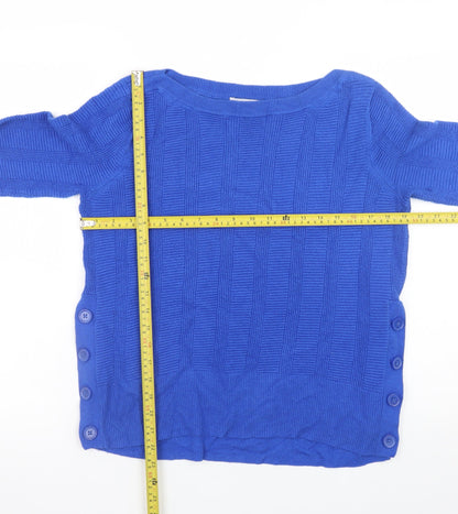 Womens UK Size 14 Marks and Spencer Blue Pullover Jumper