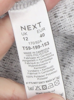 Womens UK Size 12 NEXT Grey Overcoat