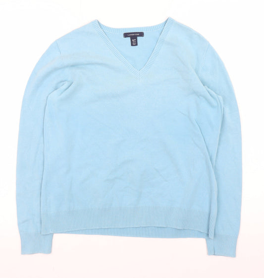 Womens UK Size 12 Lands' End Blue Pullover Jumper