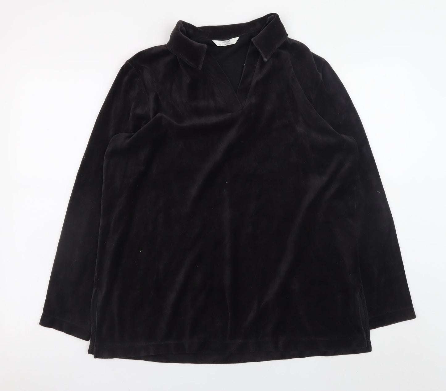 Womens UK Size 16 Marks and Spencer Black Pullover Sweatshirt