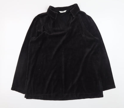 Womens UK Size 16 Marks and Spencer Black Pullover Sweatshirt