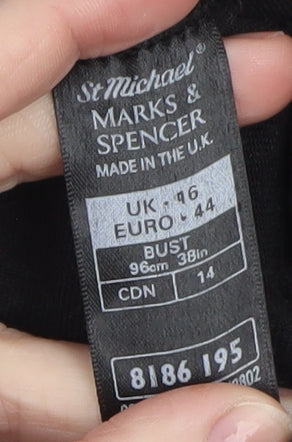 Womens UK Size 16 Marks and Spencer Black Pullover Sweatshirt