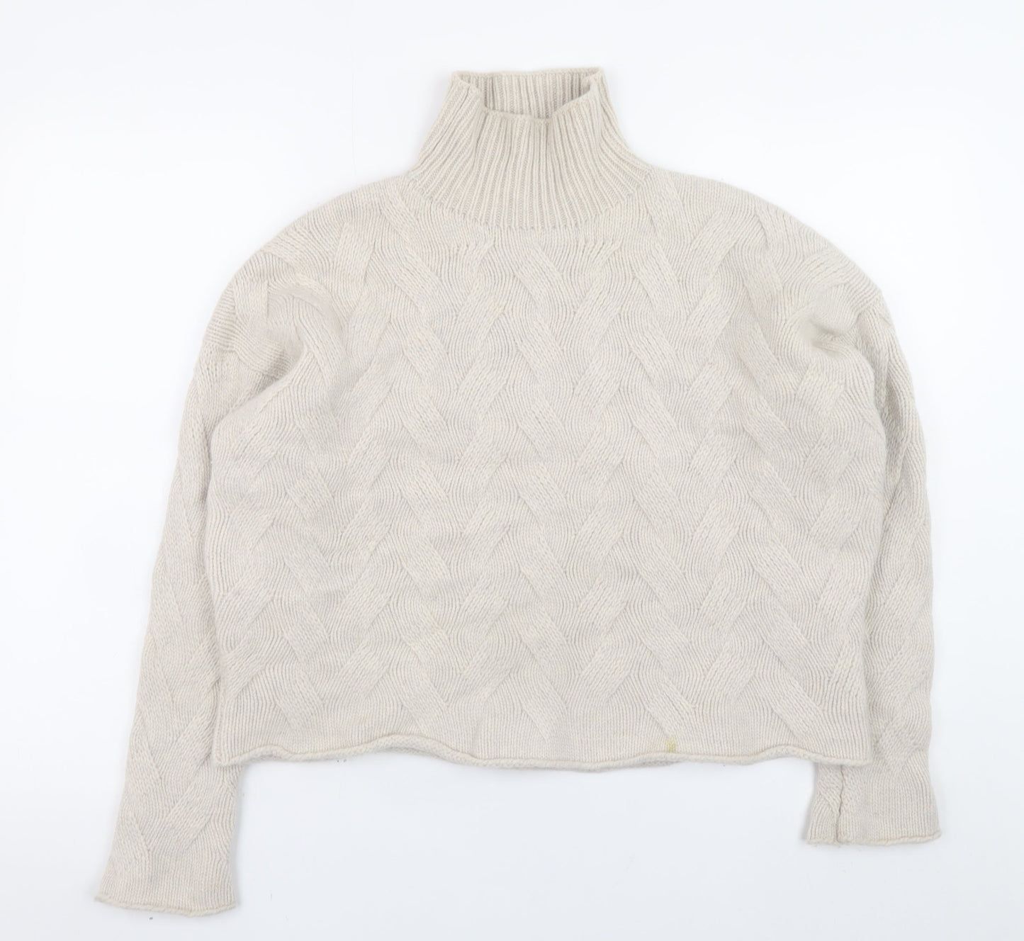 Womens UK Size 14 Poetry Beige Pullover Jumper