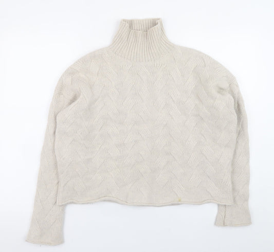Womens UK Size 14 Poetry Beige Pullover Jumper
