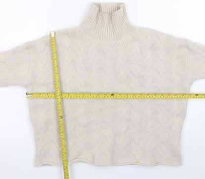Womens UK Size 14 Poetry Beige Pullover Jumper