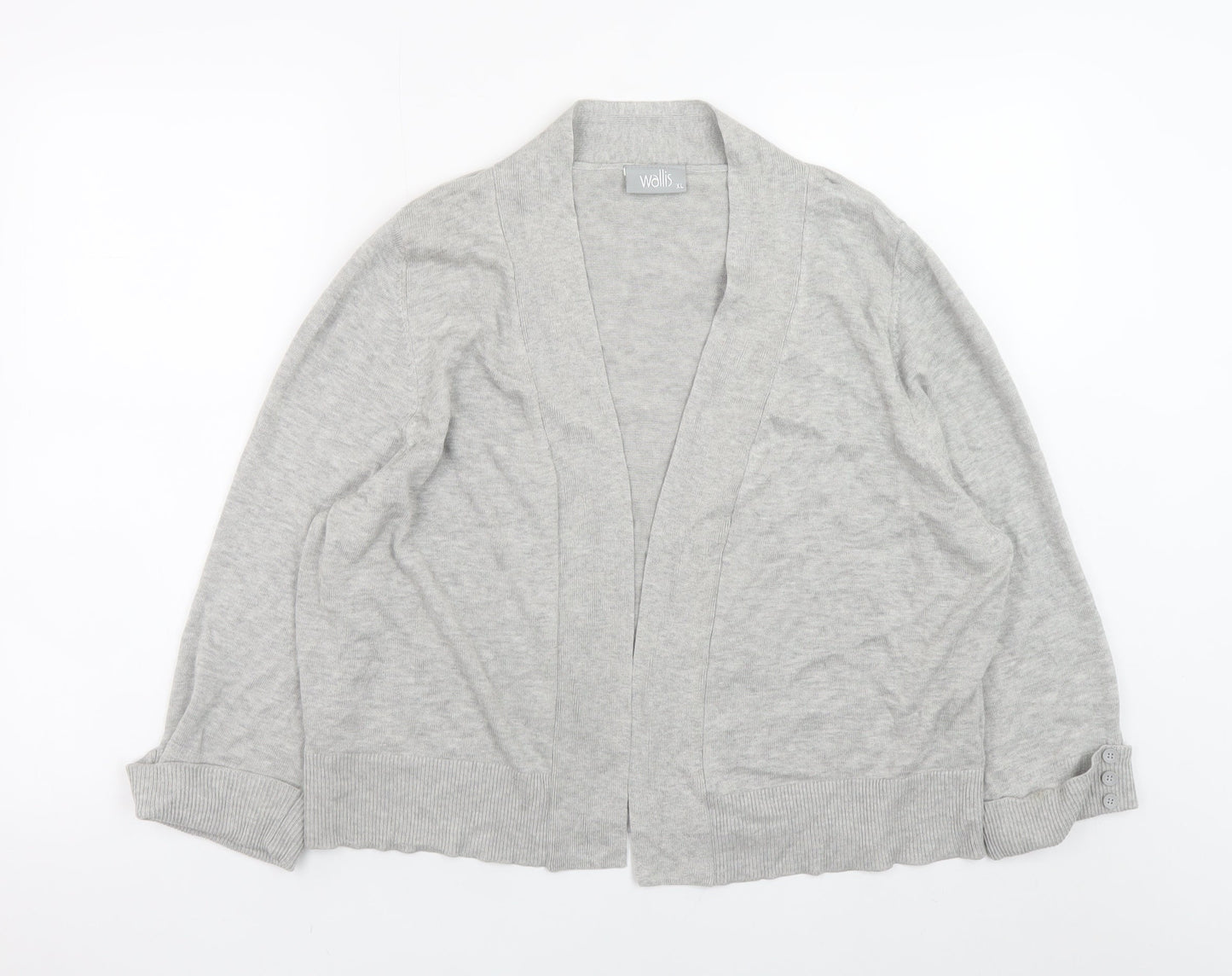 Womens UK Size XL Wallis Grey Cardigan Jumper