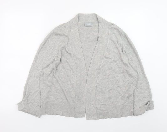 Womens UK Size XL Wallis Grey Cardigan Jumper
