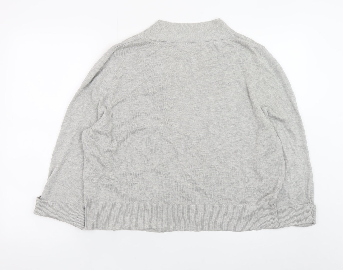 Womens UK Size XL Wallis Grey Cardigan Jumper
