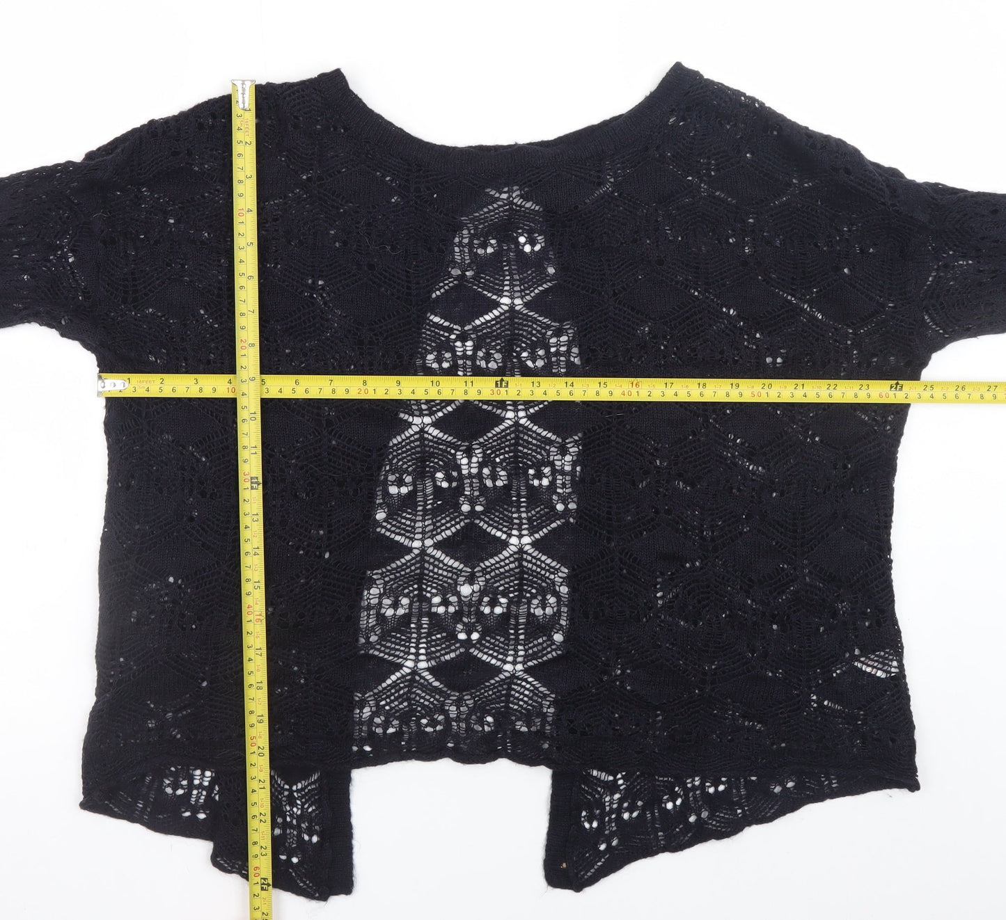 Womens UK Size 14 Topshop Black Cardigan Jumper
