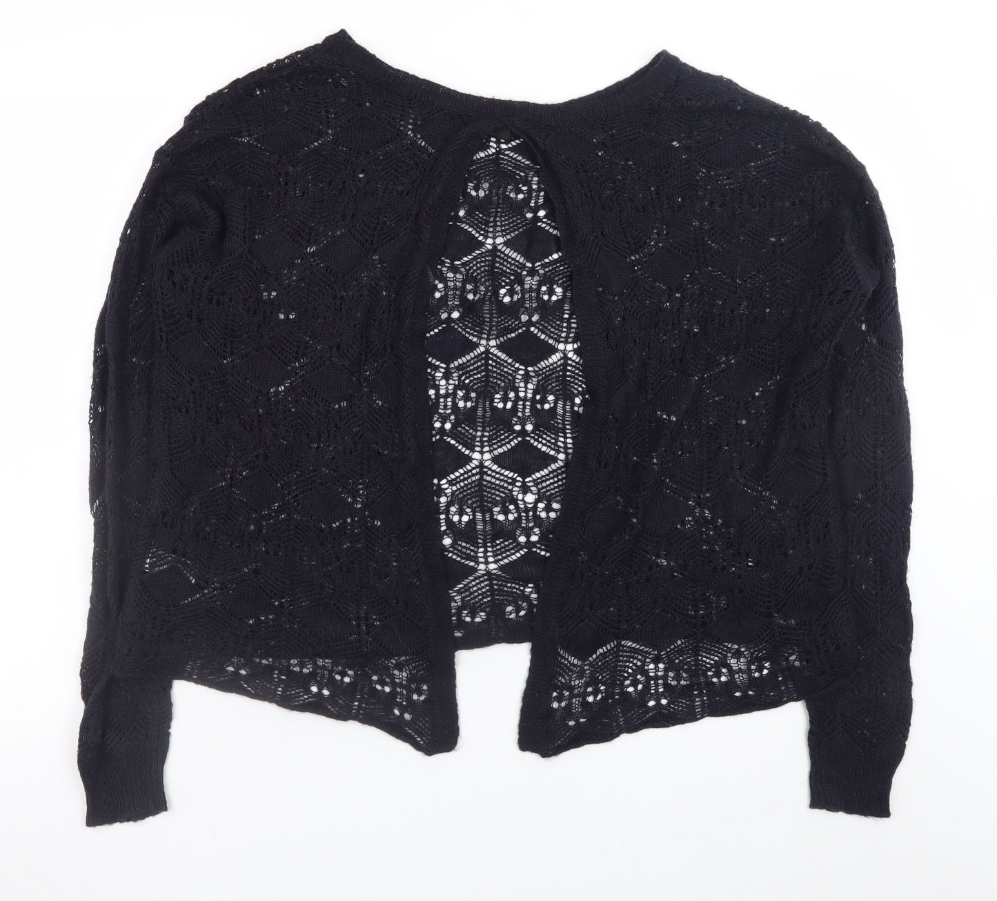 Womens UK Size 14 Topshop Black Cardigan Jumper