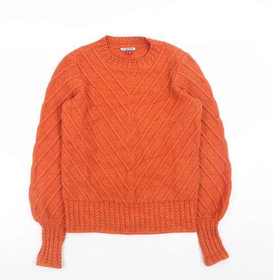 Womens UK Size 8 Joe Browns Orange Pullover Jumper