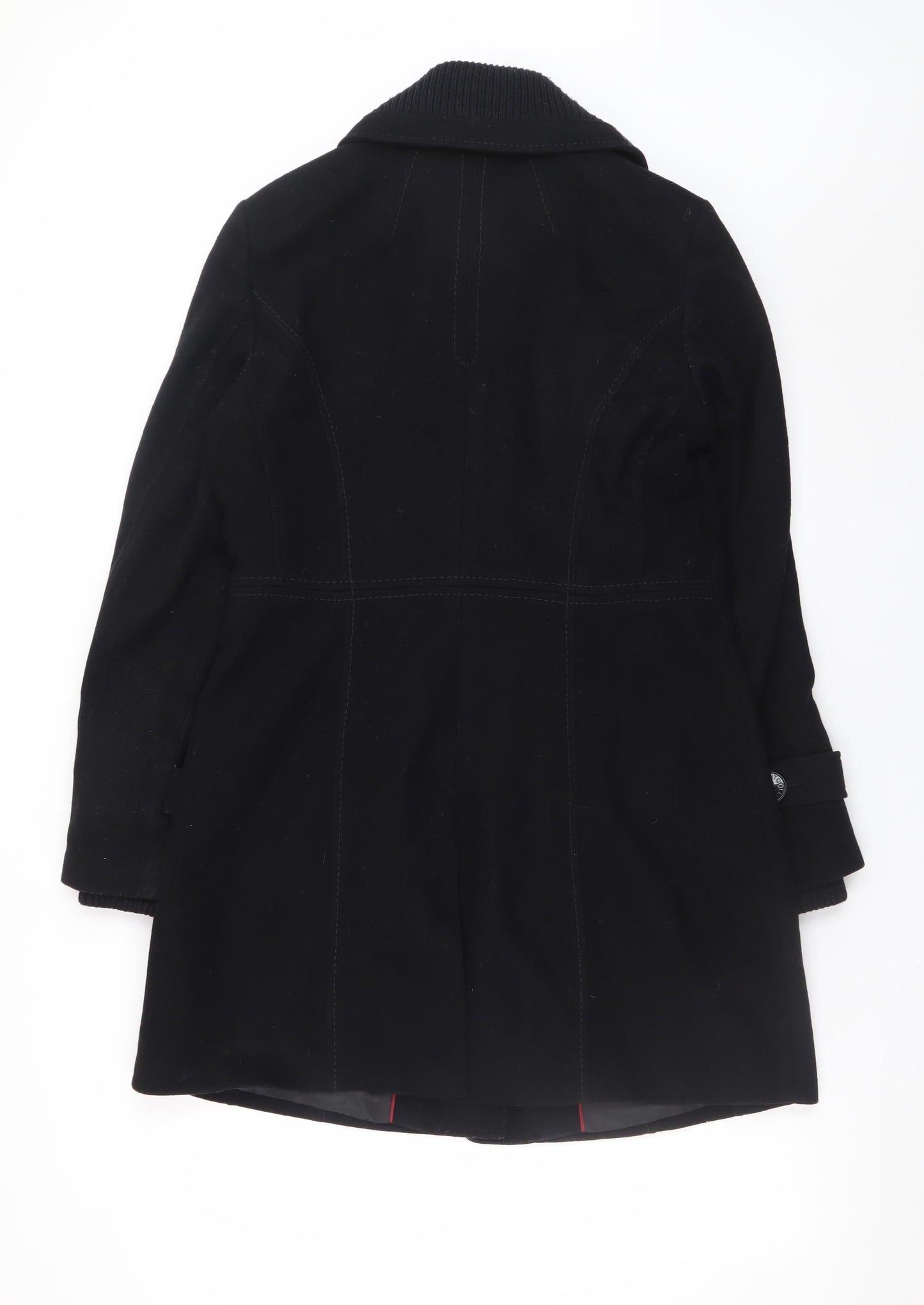 Womens UK Size 12 Esprit Black Overcoat