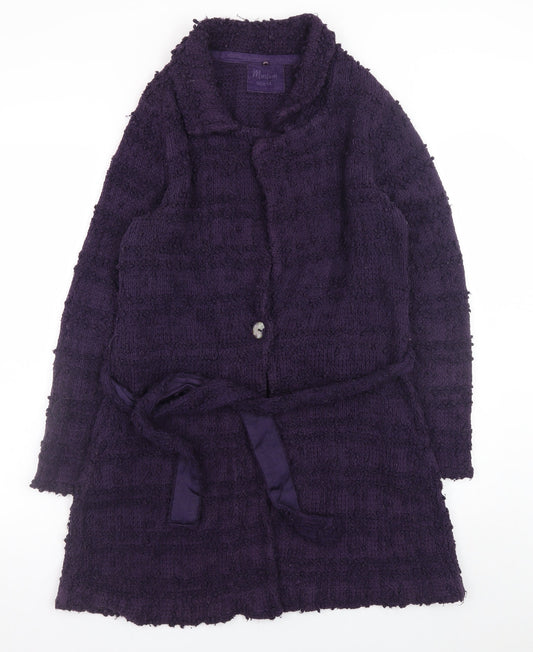 Womens UK Size 14 Monsoon Purple Cardigan Jumper