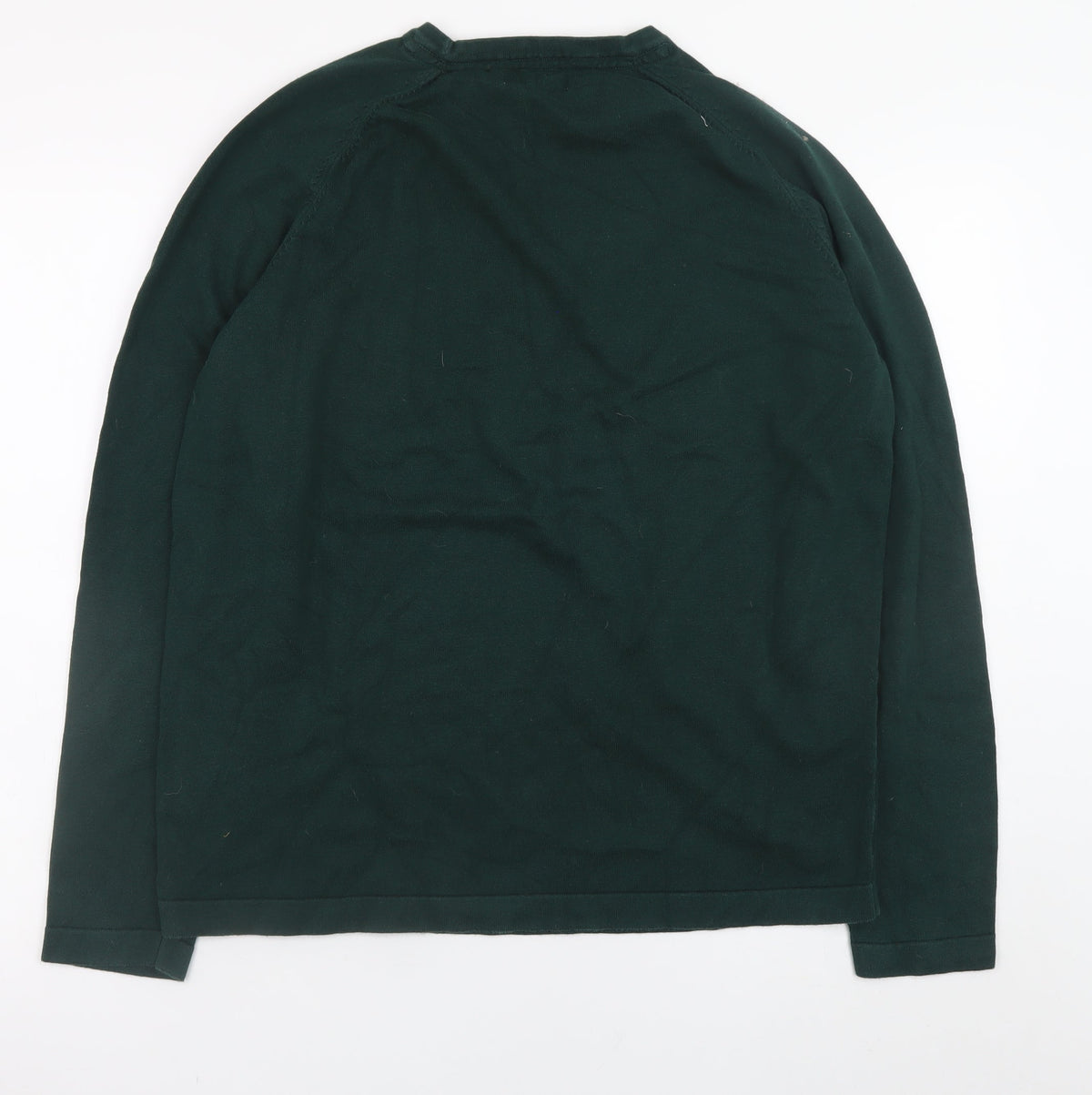 Mens UK Size L Red Herring Green Pullover Jumper