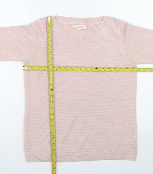Womens UK Size 14 Marks and Spencer Pink Pullover Jumper