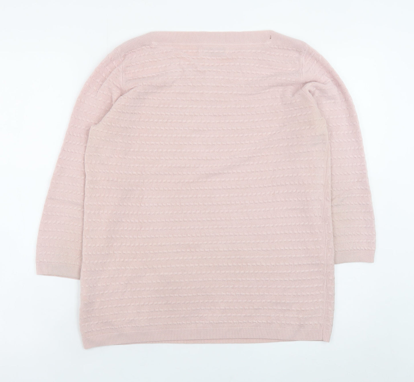 Womens UK Size 14 Marks and Spencer Pink Pullover Jumper