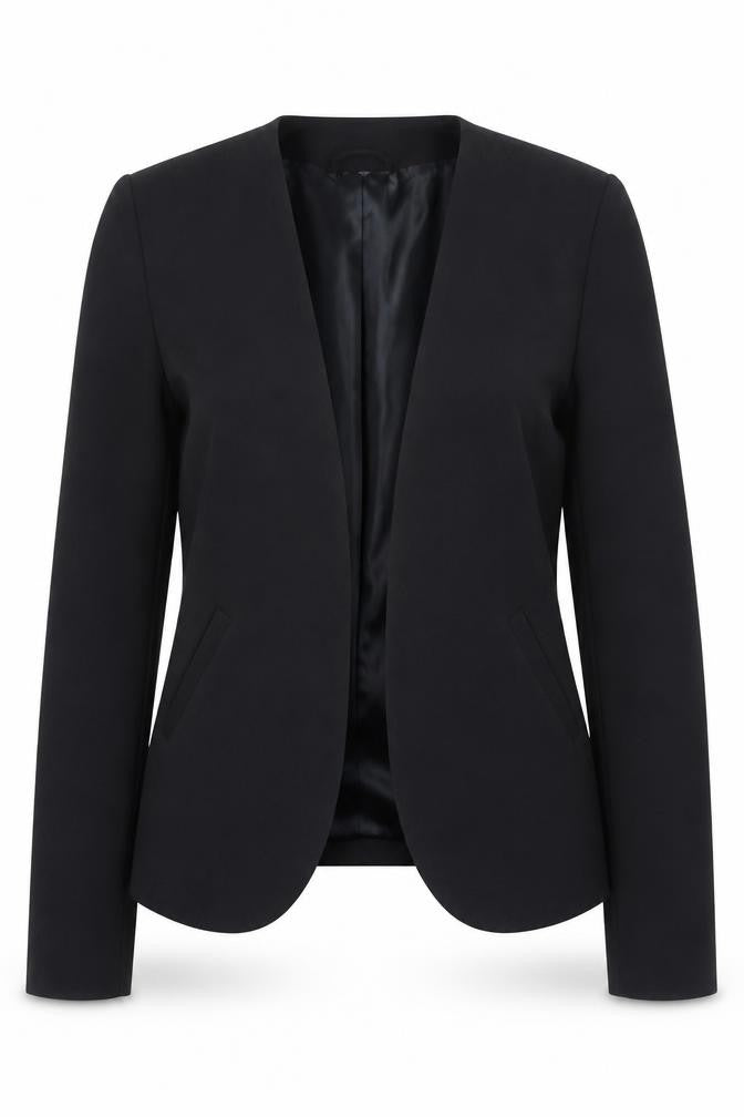 H&M Women’s Black Slim Fit Open Front Blazer Size 6