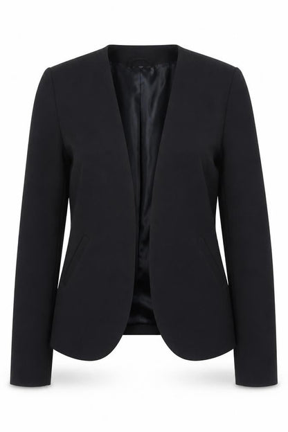 H&M Women’s Black Slim Fit Open Front Blazer Size 6