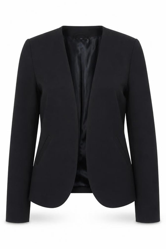 H&M Women’s Black Slim Fit Open Front Blazer Size 6