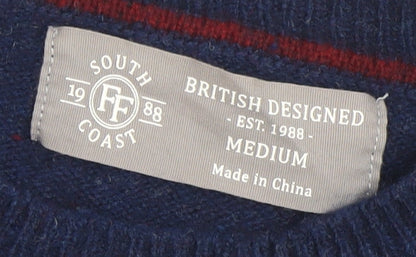 Mens UK Size M South Coast Blue Pullover Jumper