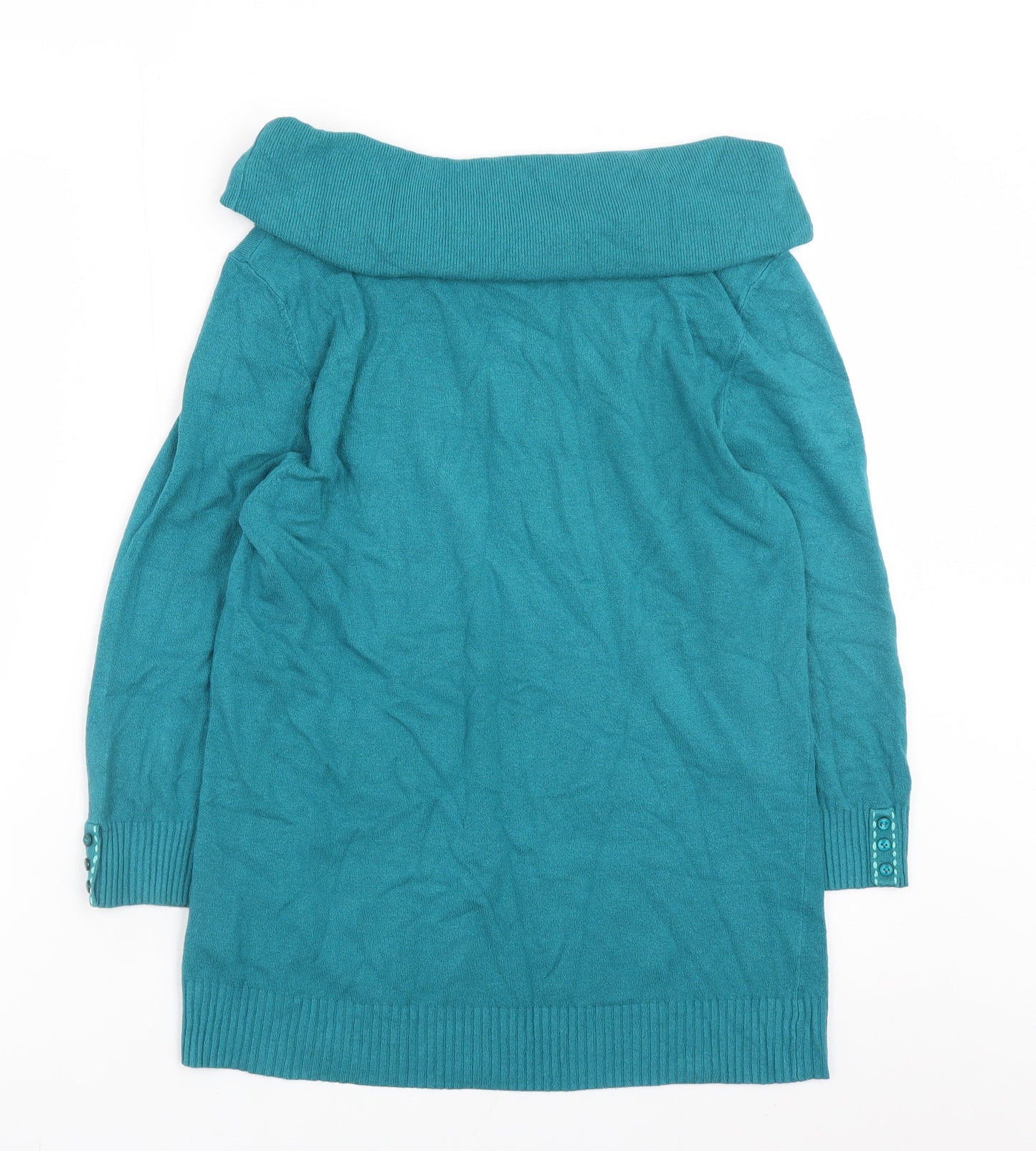 Womens UK Size 14 Marks and Spencer Green Pullover Jumper