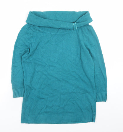 Womens UK Size 14 Marks and Spencer Green Pullover Jumper