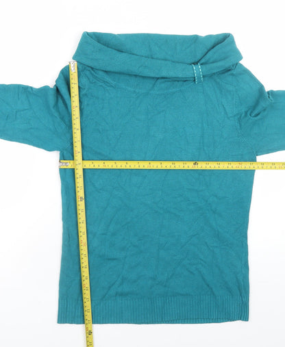 Womens UK Size 14 Marks and Spencer Green Pullover Jumper