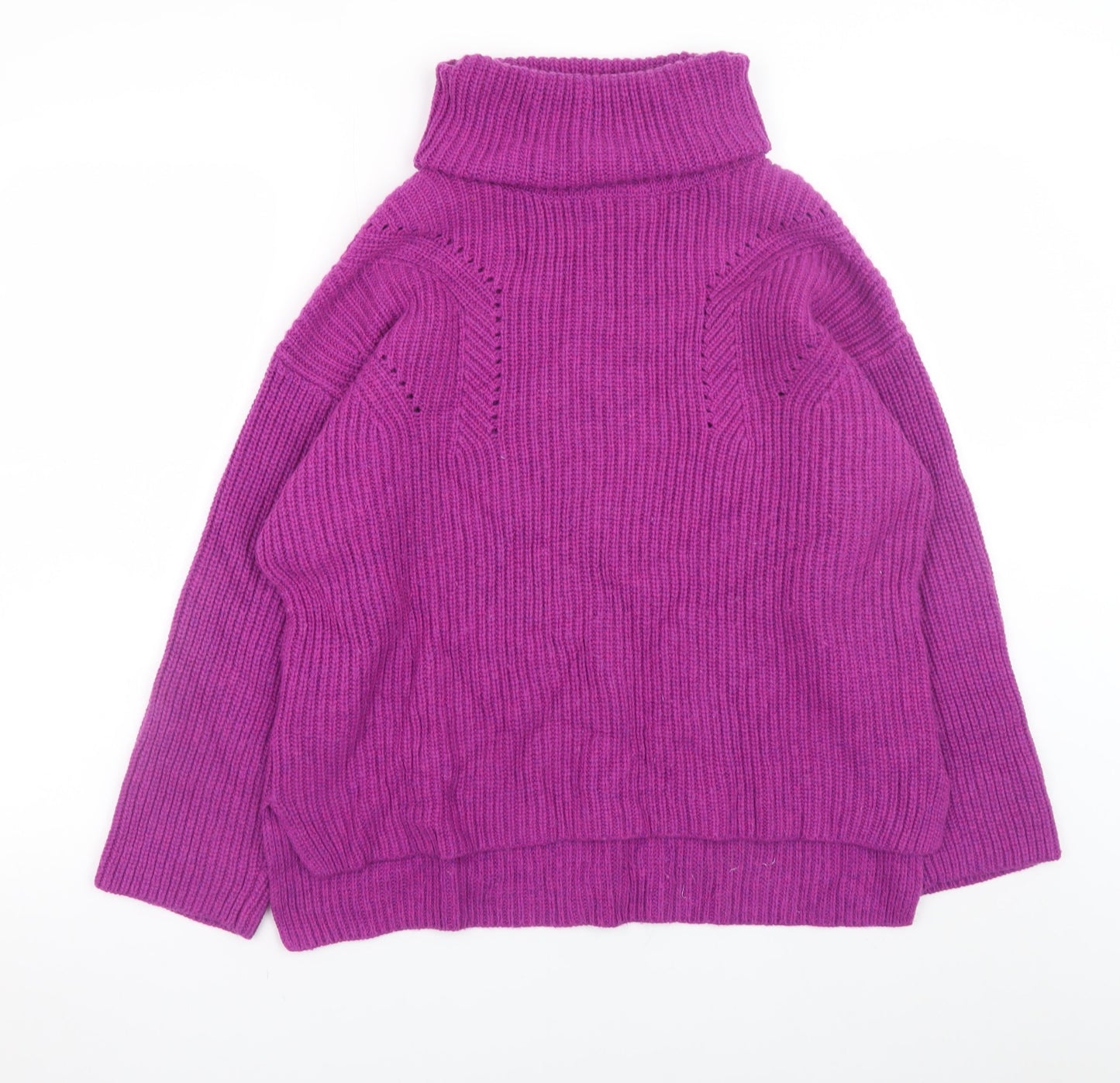 Womens UK Size 12 Fat Face Purple Pullover Jumper