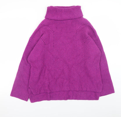 Womens UK Size 12 Fat Face Purple Pullover Jumper