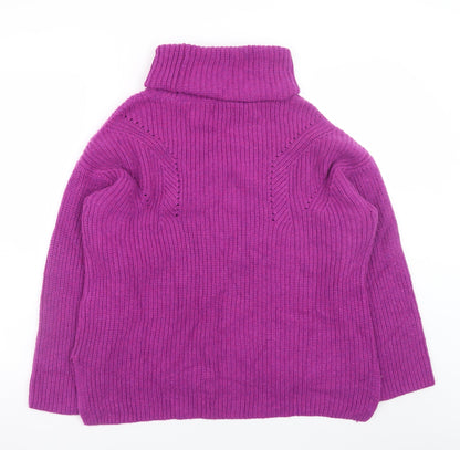 Womens UK Size 12 Fat Face Purple Pullover Jumper