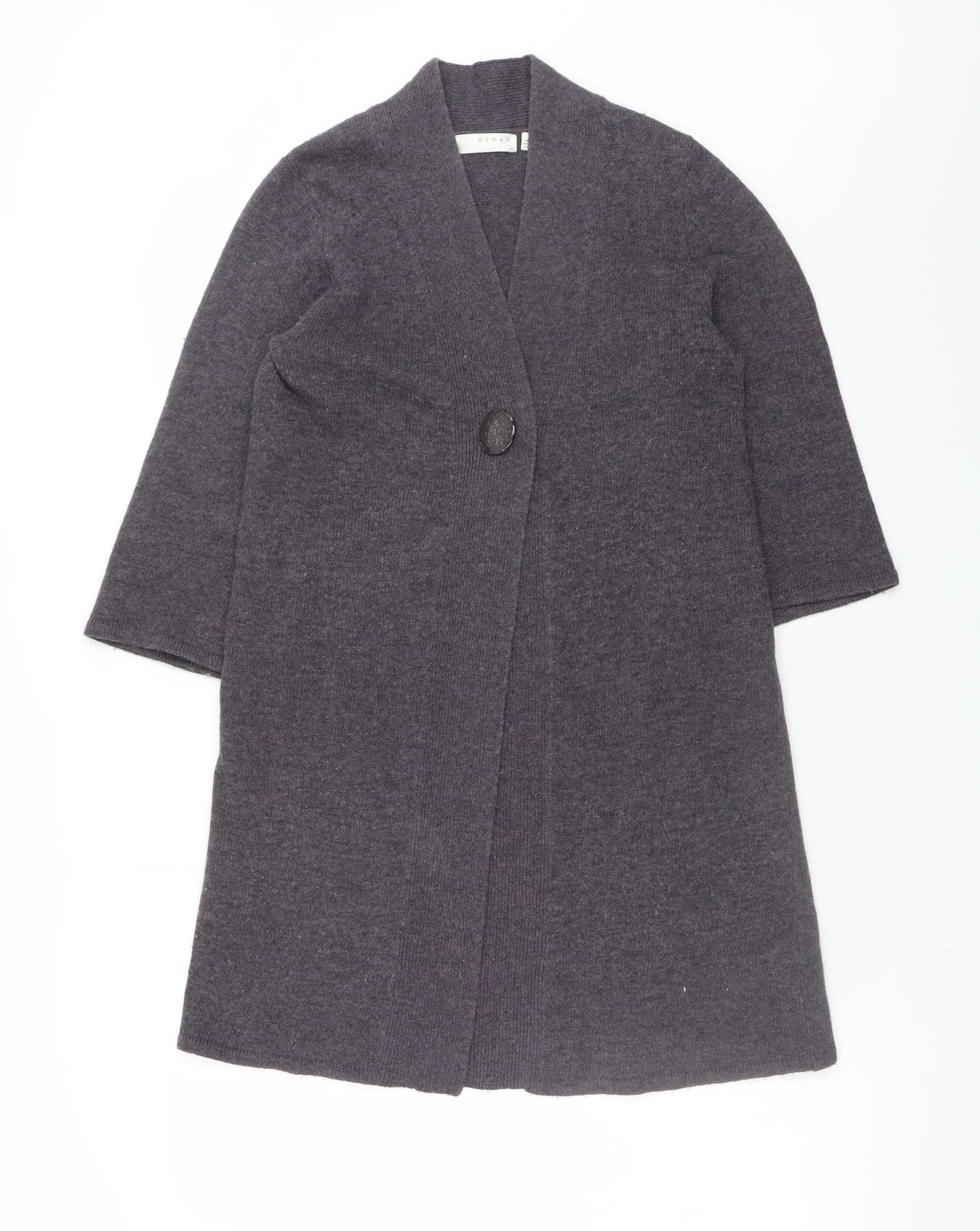Womens UK Size 10 Kenar Grey Cardigan Jumper