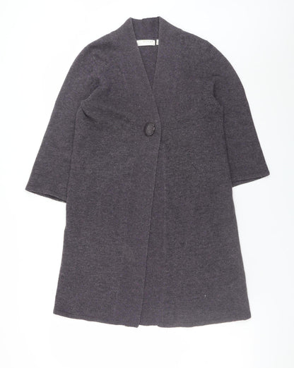 Womens UK Size 10 Kenar Grey Cardigan Jumper